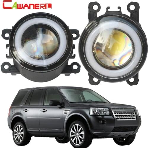 Cawanerl For Land Rover Freelander 2 LR2 FA_ 2006-2014 Car Fog Light COB LED Angel Eye DRL Daytime Running Light 12V 2 Pieces