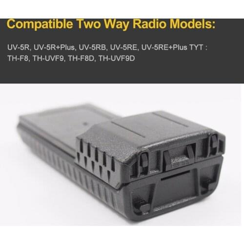 6 AA Battery Case Storage Box Adapter For Baofeng UV5R 5RA 5RB 5RA Plus BL5L Two Way Radio Electronic Accessories Battery Parts