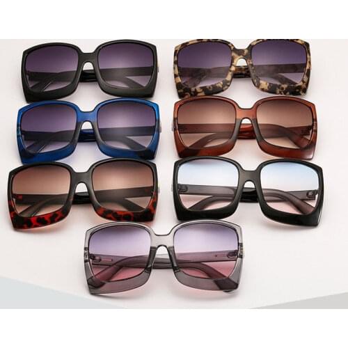 Oversize Square Sunglasse Women 2020 Vintage Black T Frame Sun Galsses Men Luxury Brand Black Shades UV400 New Fashion