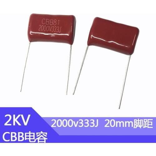 CBB81 capacitance 2Kv33nF Foot pitch 20mm 2000v0.033uF Film capacitor 2000V 333J