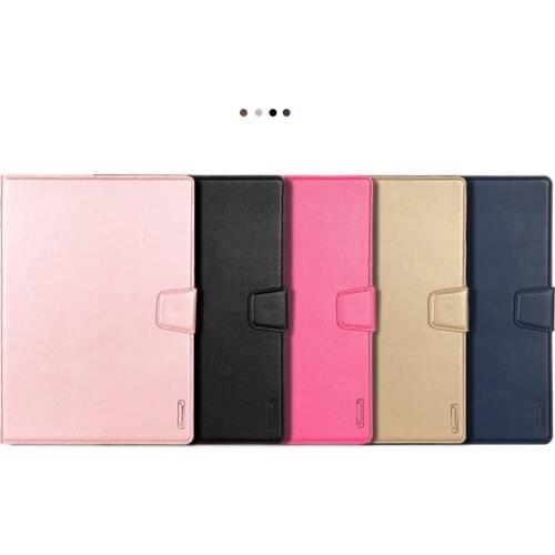 Hanman Sheepskin Case for Apple iPad Air 4 2020 10.9 inch Business Leather Holder stand with Wallet Card Slot Case Cover