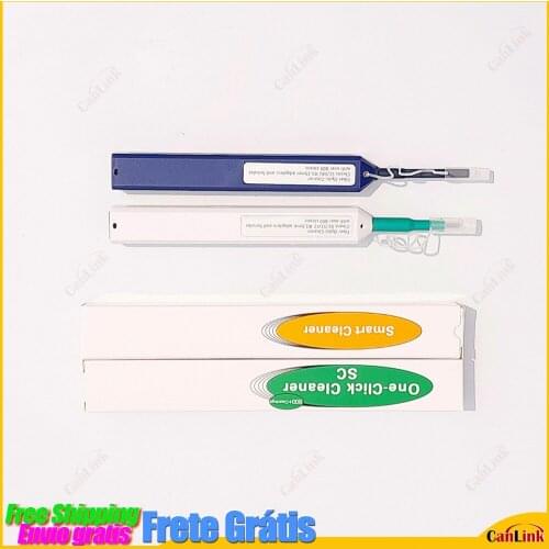 One Click Cleaning Pen Fiber Cleaner 1.25mm LC 2.5mm SC For Fibre Optic Connector SC FC ST Universal Connector Ftth Tools