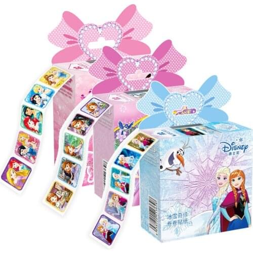 Disney Childrens cartoon roll post stickers stickers baby stickers kindergarten reward stickers Princess female toys