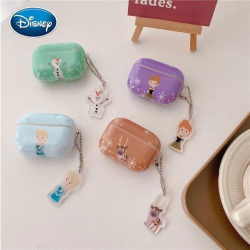 Elsa Anna ice and snow princess airpods pro protective cover cartoon apple 1/2 generation headset cover elk soft case