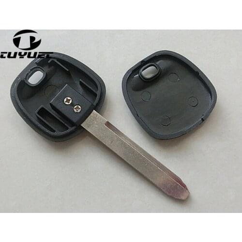 Transponder key Shell For Toyota With Position for the TPX1,2 and Carbon Chip Uncut TOY47 Blade