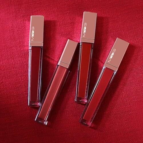 Red Waterproof Matte Lip Gloss Professional Lip Glaze Velvet Liquid Lipstick Long lasting Lip gloss Makeup