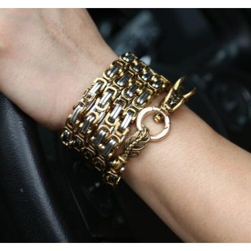 EDC outdoor dragon spine self-defense whip chain stainless steel titanium steel keel bracelet necklace waist chain square chain