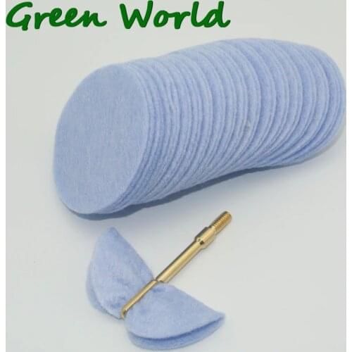Green World 41pcs/lot DIA 4cm (dia1.57")DIA 5cm (dia1.97") Premium Gun Cleaning Patches, High Absorbency,Softness,Biodegradable