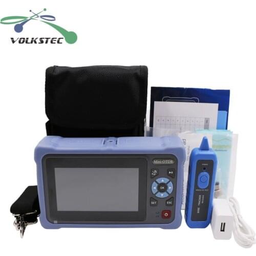 2010 Mini-OTDR Fiber Optic Reflectometer With 12 functions OPM VFL LS Rg45 Event Map 5m-120km Optical Time DomainReflectomete