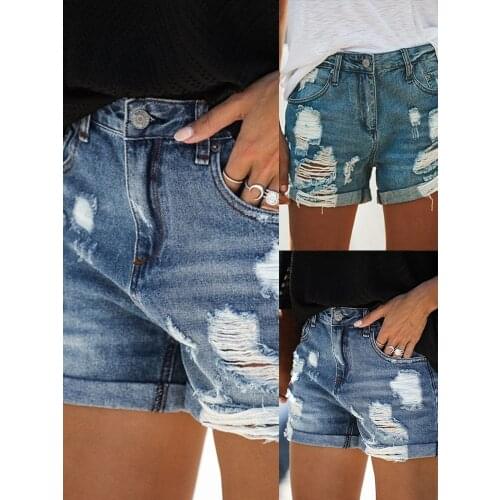 Fashion Tassel Denim Shorts Summer Women Casual Mid Waist Cotton Sexy Jean Short Fashion Button Pockets Shorts2021