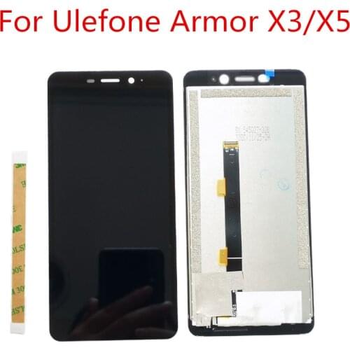 New Original Ulefone Armor X3 X5 Phone Lcd display Glass Assembly Touch Screen Glass 5.5inch for Ulefone Armor X3 X5