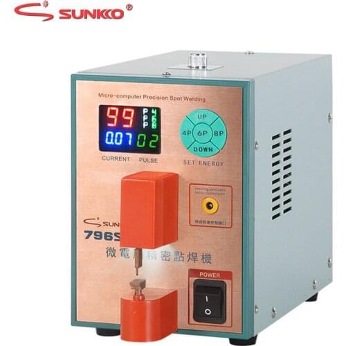 Sunnko 796SD Spot Welder Intelligent Precision Pulse Spot Welding Machine For Metal Stainless Steel Iron-nickel Butt Welding