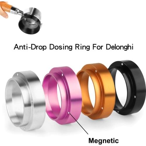51/53/58/mm Aluminum Intelligent Megnetic Dosing Ring Brewing Bowl Coffee Powder For Espresso Barista Funnel Portafilter