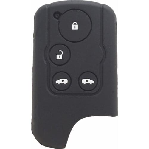 Xinyuexin Silicone Car Key Cover Case Fit for Honda Odyssey Elysion 4Button Remote Key Jacket Car-styling Silica Gel Before 2014