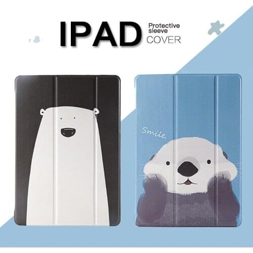Tablet Protective Cover for ipad2/3/4/5/air1/6/air2/ mini1/2/3/4 /5 2017 2018 new ipad Cartoon All-Inclusive Dormant Soft Shell