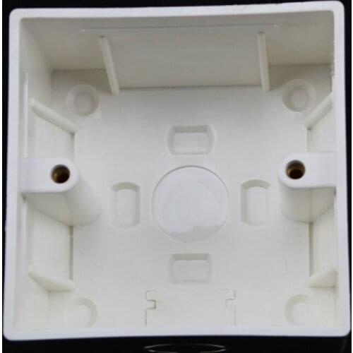 10pcs Supply thickening height 86*86 panel bottom box Cassette information box Wall power switch socket wall mounted bottom box