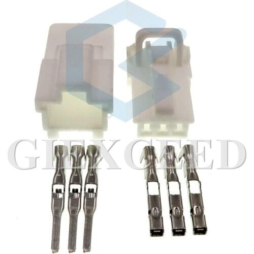 2 Sets 3 Pin 7122-7830 7123-7830 Female Male Auto Connector Wiring Harness Cable Unsealed Socket