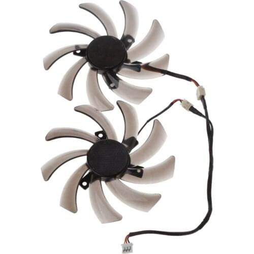 2Pcs 95MM T129215SM 3Pin Cooler Fan Replacement For Gigabyte 7850 Radon R9 270