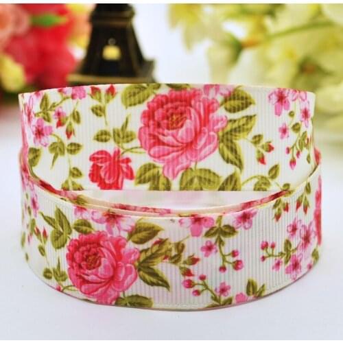 22mm 25mm 38mm 75mm Flowers Cartoon Character Printed grosgrain ribbon party decoration sewing supplies 10Y X-00109