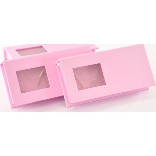30pcs/pack Lashes Mink 25mm Eyelashes Box Package Wholesale Lash Boxes Packaging Faux Cils Fake Lashes Makeup Pink Cases Vendors