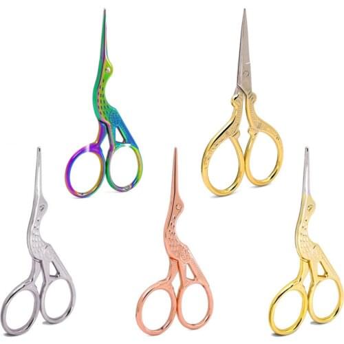 5pcs Classic Embroidery Scissors Stainless Steel Sharp Tip Scissors Sewing Tool Accessories for DIY Crafting Art Work Projects