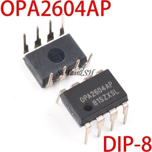 5PCS OPA2604AP DIP8 OPA2604A DIP OPA2604 DIP-8 2604AP Dual FET-Input, Low Distortion OPERATIONAL AMPLIFIER
