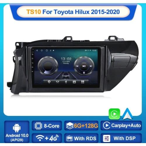 MEKEDE TS10 Android 10 Car Radio For Toyota Hilux LHD RHD 2015-2020 GPS Multimedia Stereo Auto Player Carplay BT DSP No 2din DVD