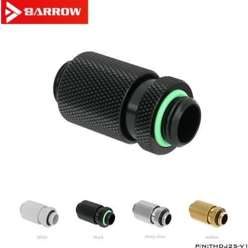 Barrow White Black Silver G1 / 4 "Male to Male Rotary Connectors / Extenders (25.5-34.5mm) PC water cooling system THDJ25-V1