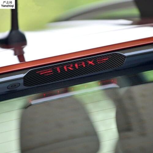 Free shipping Carbon Fiber Stickers And Decals High Mounted Stop Brake Lamp Light Car Styling for Chevrolet TRAX