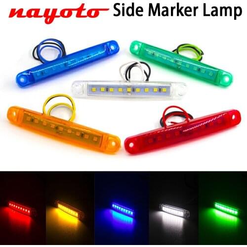 12V 24V 9 SMD LED Auto Car Bus Truck Lorry Side Marker Indicator low Led Trailer Light Rear Side Lamp