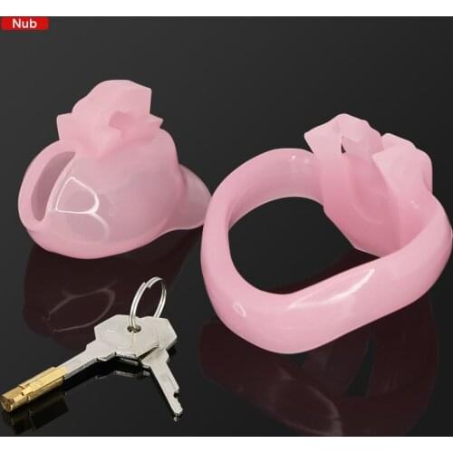 HT V4 Resin Cock Cage Biosurced Male Chastity Device Set Penis Ring Bondage Belt Fetish Adult Sex Toys