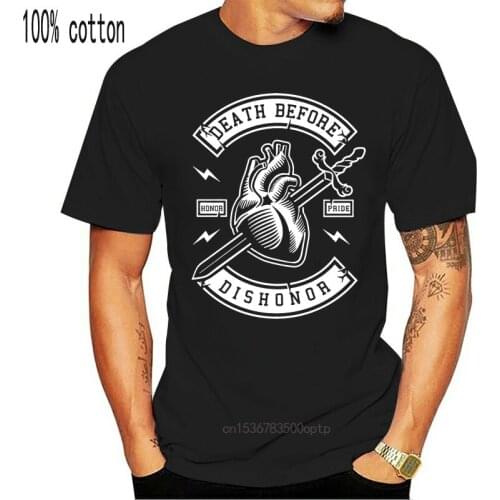 Death Before Dishonor T-Shirt. 100% Cotton Premium Tee New New Unisex Funny Tops Tee Shirt