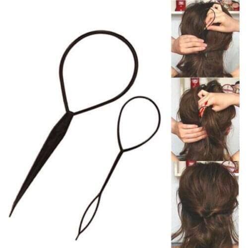 2 PCS/Lot Styling Tools Hair Styling Topsy Tail Hair Braiding Machine Clips For Hair Curler For Hair Acessorios para cabelo