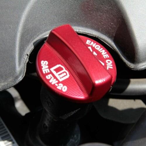 Aluminium Alloy Engine Oil Cap Car Cnc Cover Decor For Dodge Challenger And Charger 2011-2020 Matte Red