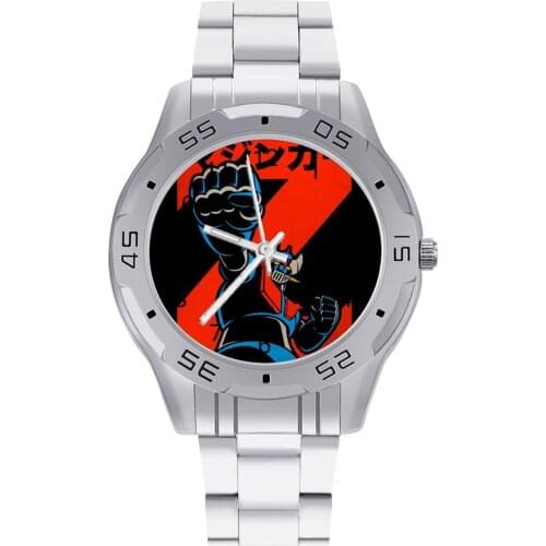 Mazinger Z Quartz Watch Stainless Photo Wrist Watch Boy Office Funny Wideband Wristwatch