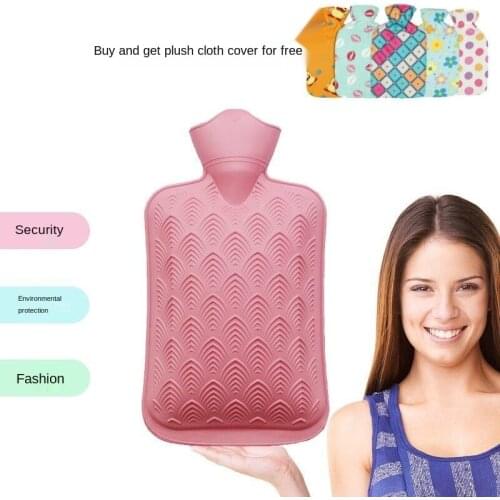 Hot Water Bag Water Injection Extra Large Warmer Hot-Water Bag Warm Belly Plush Water-Filled Rubber Explosion-Proof Student