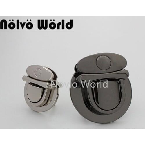 5-30 pieces 2 size 31x25mm 44x38mm 5 colors Metal Press Lock Push lock for Women bag Closure lock Purse Accessories Parts