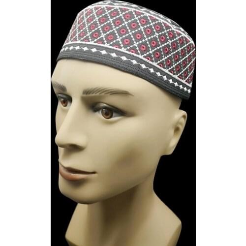 Fashion Muslim caps For Men black Kippah African Kufi hat Arab Nigerian Traditional Caps Man Islamic Saudi Arabia