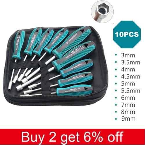3-14mm Screwdriver Set Socket Wrench Electrician Allen Screw Driver Set Hex Nut Key Hexagon Hand Tools