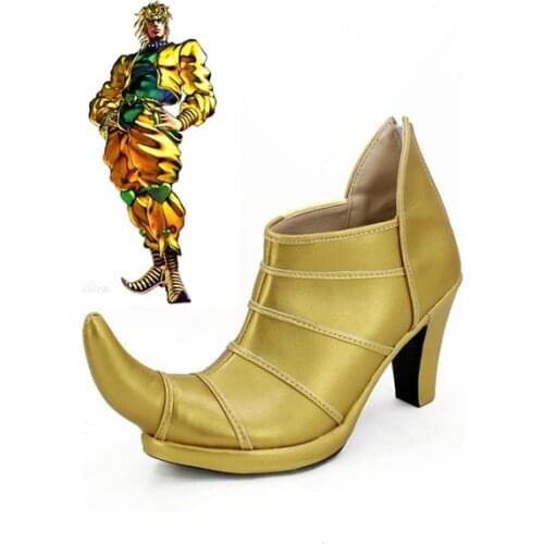 JOJOS BIZARRE ADVENTURE 3 Dio Brando Cosplay Shoes Halloween High Heel Custom Made European Size