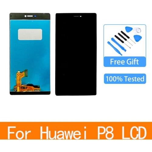 Original Tested 5.2'' Display with Frame Replacement for Huawei P8 LCD Touch Screen Digitizer Assembly GRA-L09 GRA-UL00 GRA-L09