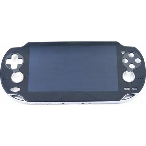 Front LCD Screen for Sony PlayStation VITA Display Touch Digitizer with Frame Replacement Part for PSVITA1000