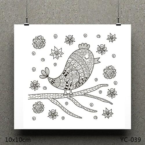 AZSG bird Clear Stamps For DIY Scrapbooking/Card Making/Album Decorative Silicone Stamp Crafts