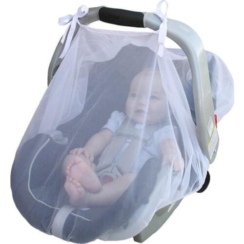 Baby Stroller Pushchair Mosquito Net Infants Carriers Crib Cradles Car Seats Cradles Netting Elasticity Breathable Mosquito Net