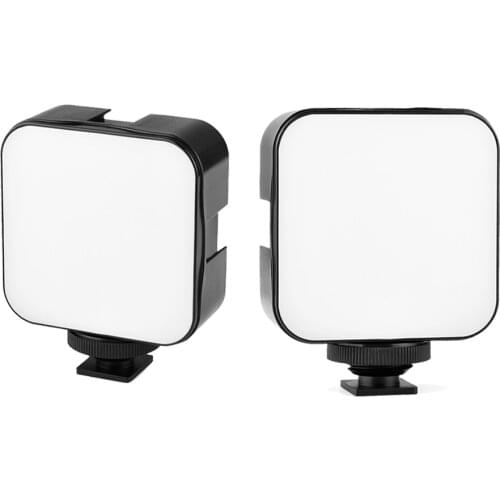 2PCS Smartphone Camera Vlogging Mini LED Video Light with Cold Shoe for DJI Ronin S OSMO Action Mobile 3 2 Smooth 4 Gimbal A6000