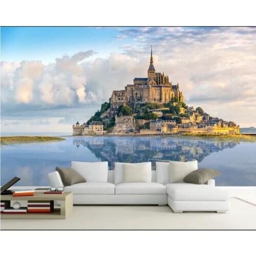 WDBH Custom photo 3d room wallpaper European architectural ancient castle home decor 3d wall murals wallpaper for walls 3 d