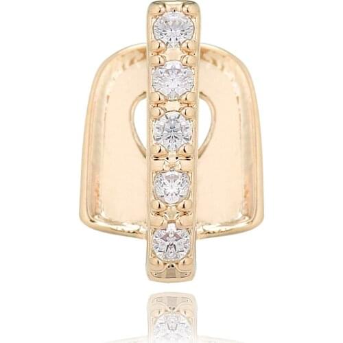 Teeth Grillz Pure Gold Plating Braces Jewelry Manufacturers Direct Sales