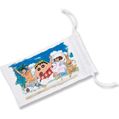 1 Case bag multi-purpose SHINCHAN series ANIME kids cartoon glasses dice custom role color child girl drawing