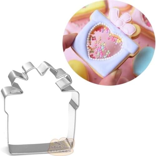 1pcs patisserie reposteria Kitchen Gift Box Stainless Steel Cookie Cutter Chocolate Cupcake Pastry Shop Fondant Decor Tools Bake