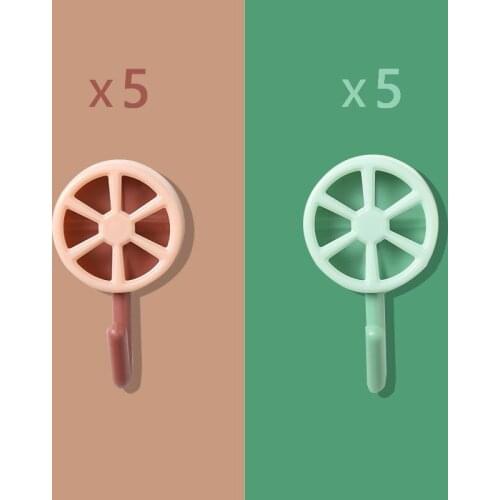 10PCS Refrigerator Hook Wallpaper Kitchen Accessories Bathroom Door Hook Wall Hook Hook Fixture for Kitchen Bathroom Dining Room